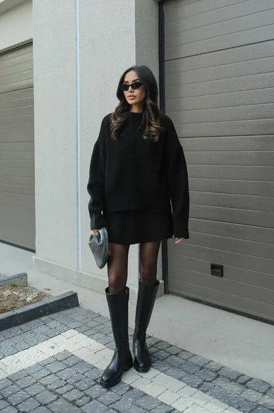 Chiyoha | 2点セット（セーター + スカート）