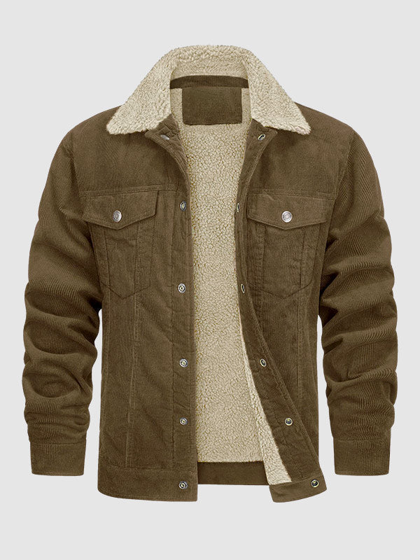 Kiyoshi｜メンズ コーデュロイ 裏フリース ジャケット