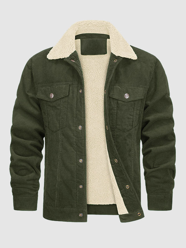 Kiyoshi｜メンズ コーデュロイ 裏フリース ジャケット