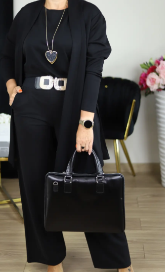 Aina | ロングカーディガン付き3点セット エレガントな快適さと多様なスタイル