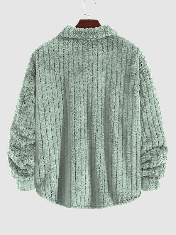 Kunio｜メンズ フリース ボタンアップ ジャケット