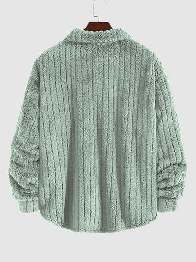 Kunio｜メンズ フリース ボタンアップ ジャケット