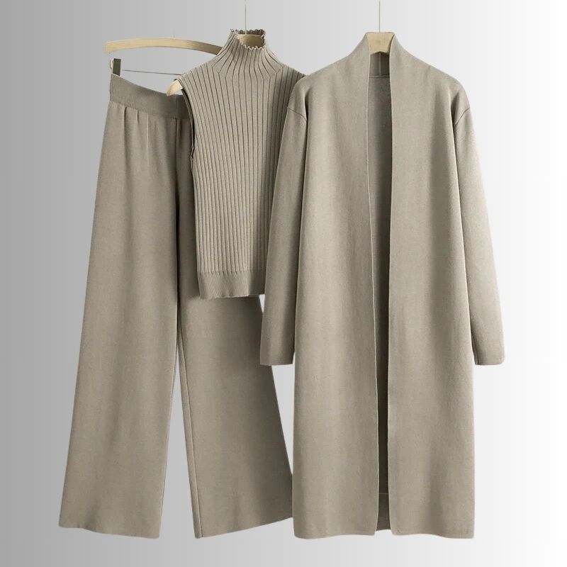 Noa｜レディース 3点セット ニット（コート・トップス・パンツ）