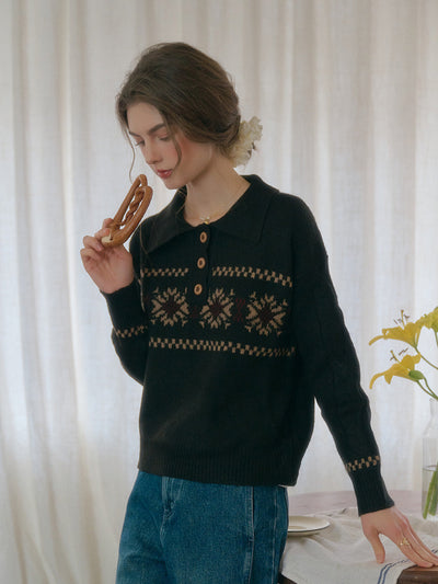 Miyu｜スノーフレーク フェアアイル ニットセーター