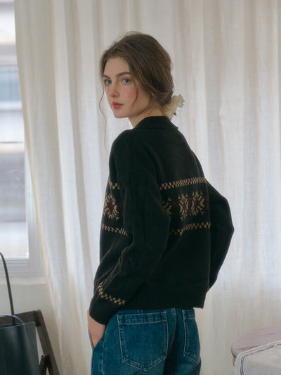 Miyu｜スノーフレーク フェアアイル ニットセーター