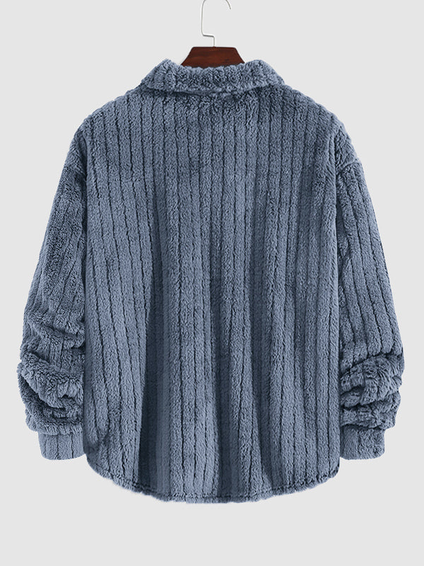 Kunio｜メンズ フリース ボタンアップ ジャケット