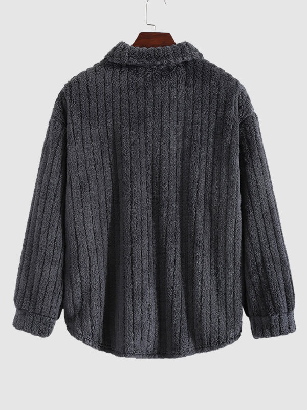 Kunio｜メンズ フリース ボタンアップ ジャケット