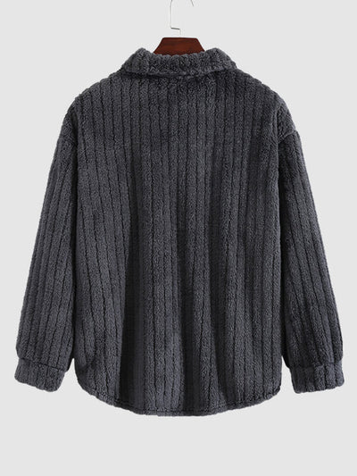 Kunio｜メンズ フリース ボタンアップ ジャケット