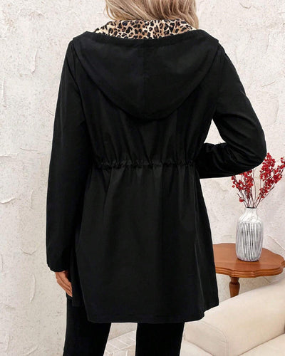 Nazuna | リバーシブルフードコート（ヒョウ柄）