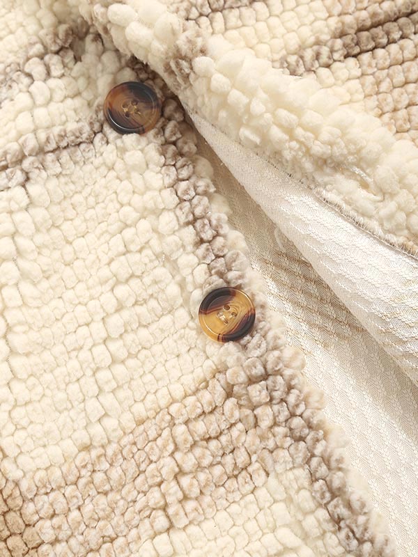 Isamu｜メンズ ヴィンテージチェック フリースラペルジャケット