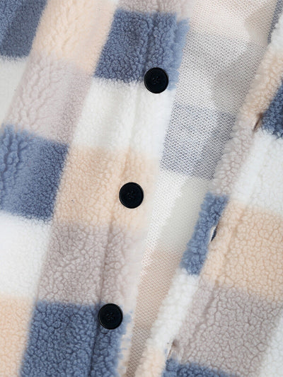 Hotaka｜メンズ クラシックチェック フェイクファージャケット