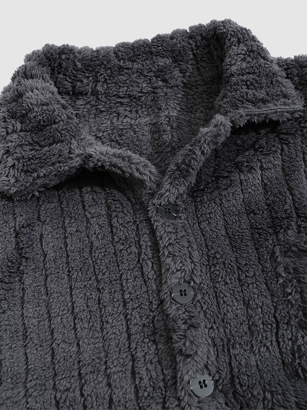 Kunio｜メンズ フリース ボタンアップ ジャケット