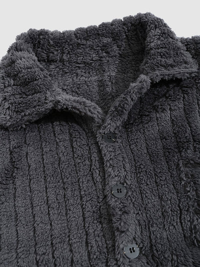 Kunio｜メンズ フリース ボタンアップ ジャケット