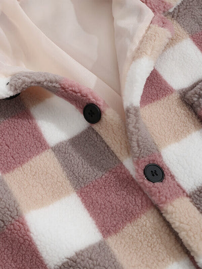 Hotaka｜メンズ クラシックチェック フェイクファージャケット