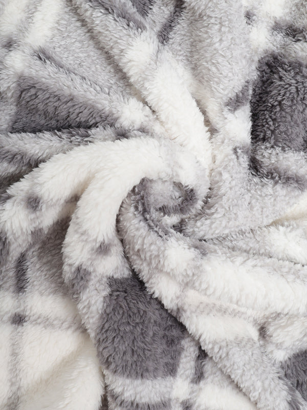 Hotaka｜メンズ クラシックチェック フェイクファージャケット