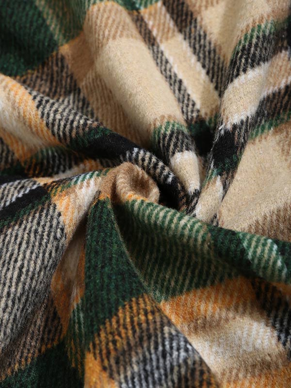 Masahiro｜メンズ チェック柄 フード付き シャツジャケット