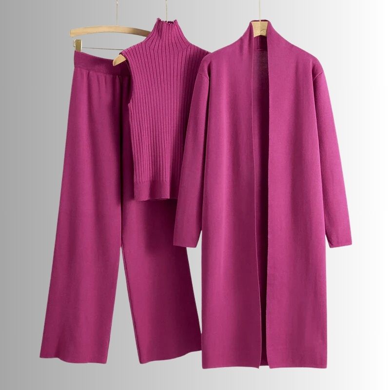 Noa｜レディース 3点セット ニット（コート・トップス・パンツ）