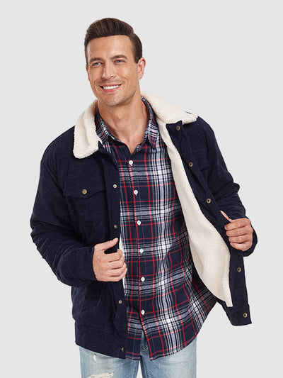 Kiyoshi｜メンズ コーデュロイ 裏フリース ジャケット