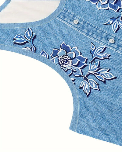 Miho | ノースリーブデニム風ドレス