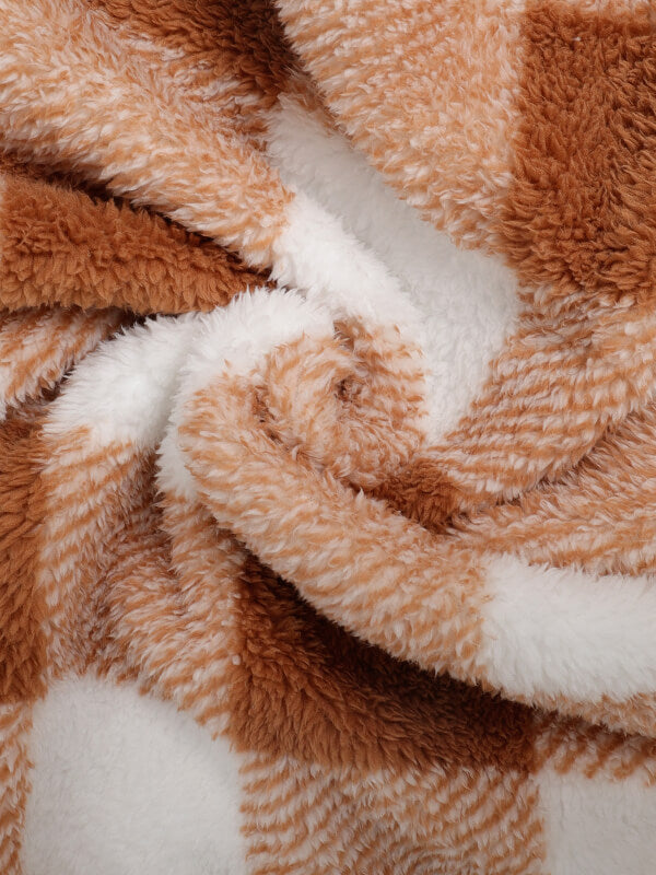 Hotaka｜メンズ クラシックチェック フェイクファージャケット