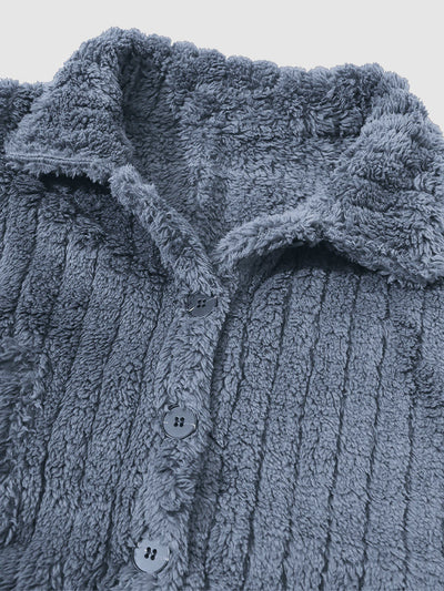 Kunio｜メンズ フリース ボタンアップ ジャケット