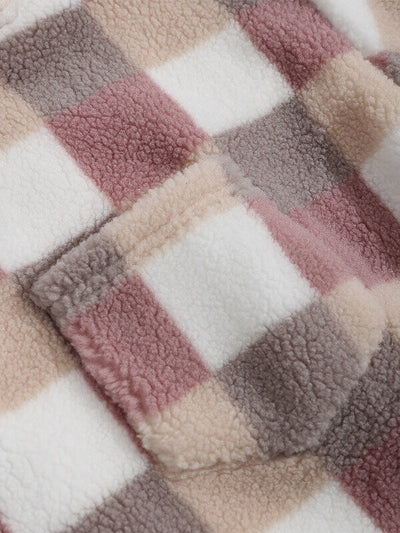 Hotaka｜メンズ クラシックチェック フェイクファージャケット