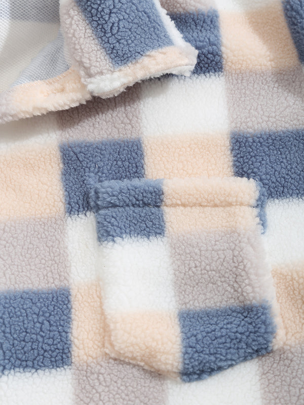 Hotaka｜メンズ クラシックチェック フェイクファージャケット