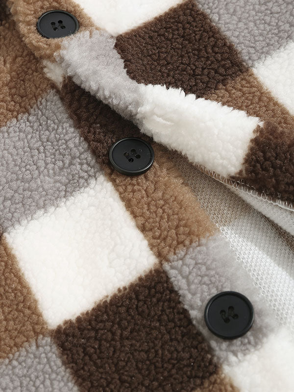 Hotaka｜メンズ クラシックチェック フェイクファージャケット