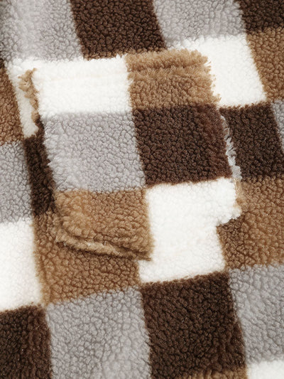 Hotaka｜メンズ クラシックチェック フェイクファージャケット