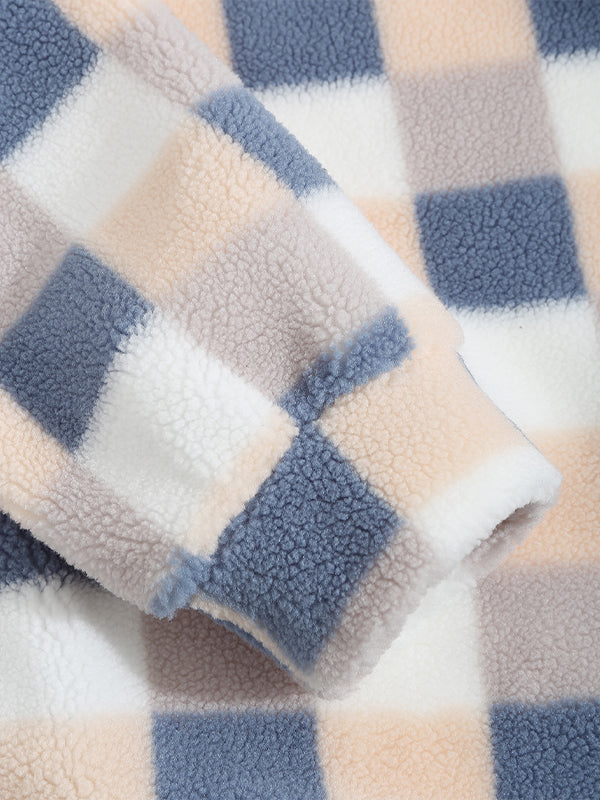 Hotaka｜メンズ クラシックチェック フェイクファージャケット