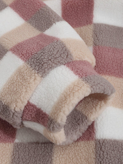 Hotaka｜メンズ クラシックチェック フェイクファージャケット