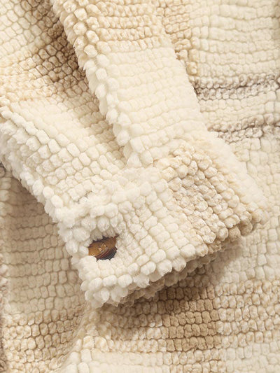 Isamu｜メンズ ヴィンテージチェック フリースラペルジャケット