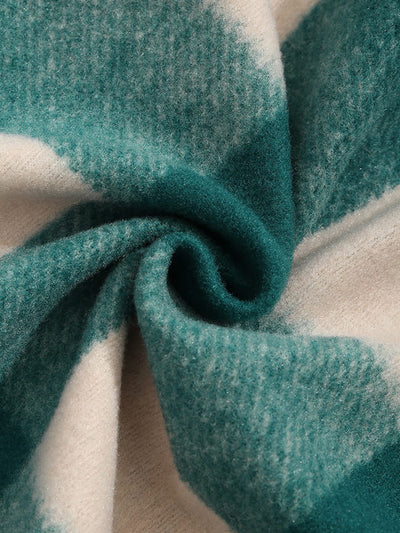 Keiji ｜メンズ チェック柄 ウール混 シャツジャケット