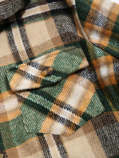 Masahiro｜メンズ チェック柄 フード付き シャツジャケット