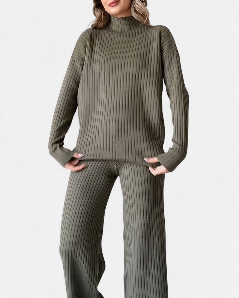 Kotomi | エレガントで快適なリブ編みインドアセット