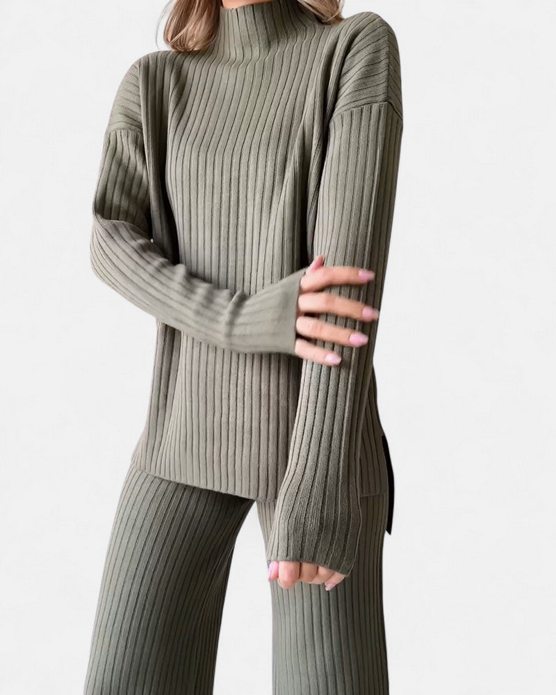 Kotomi | エレガントで快適なリブ編みインドアセット