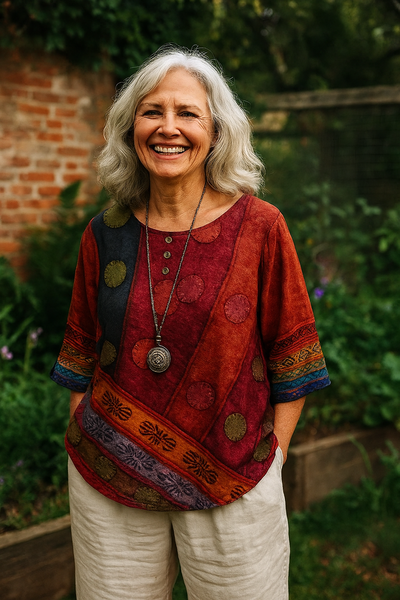 Noriko | アートティックトップ – ゆったりと流れる、美しく引き立てる