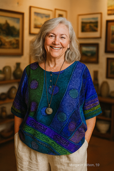 Noriko | アートティックトップ – ゆったりと流れる、美しく引き立てる