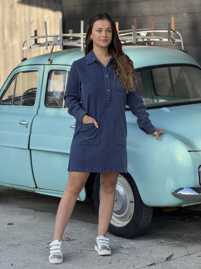 Mayu｜長袖デニムワンピース