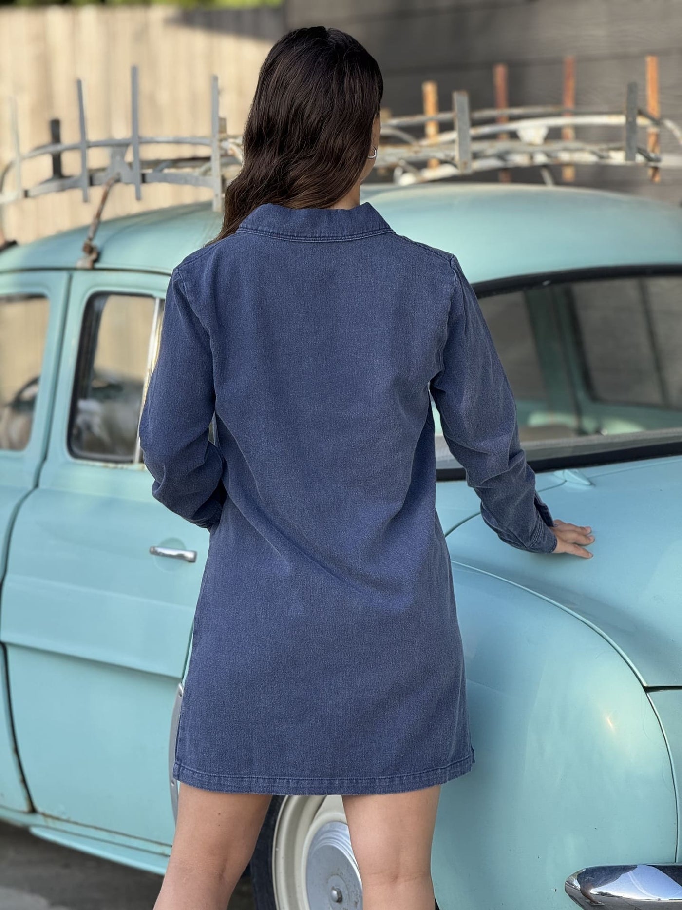 Mayu｜長袖デニムワンピース