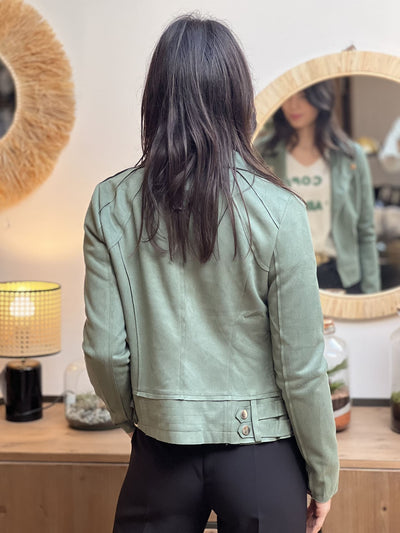 Mayumi｜キャメルジップアップバイカージャケット