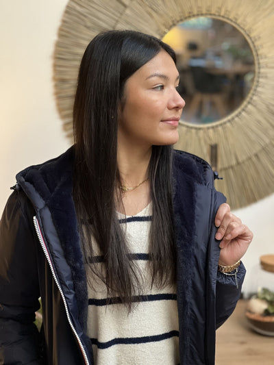 Megumi｜キャメルジップアップバイカージャケット