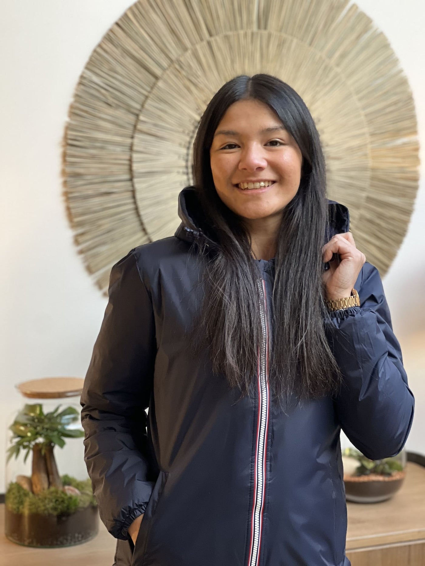 Megumi｜キャメルジップアップバイカージャケット