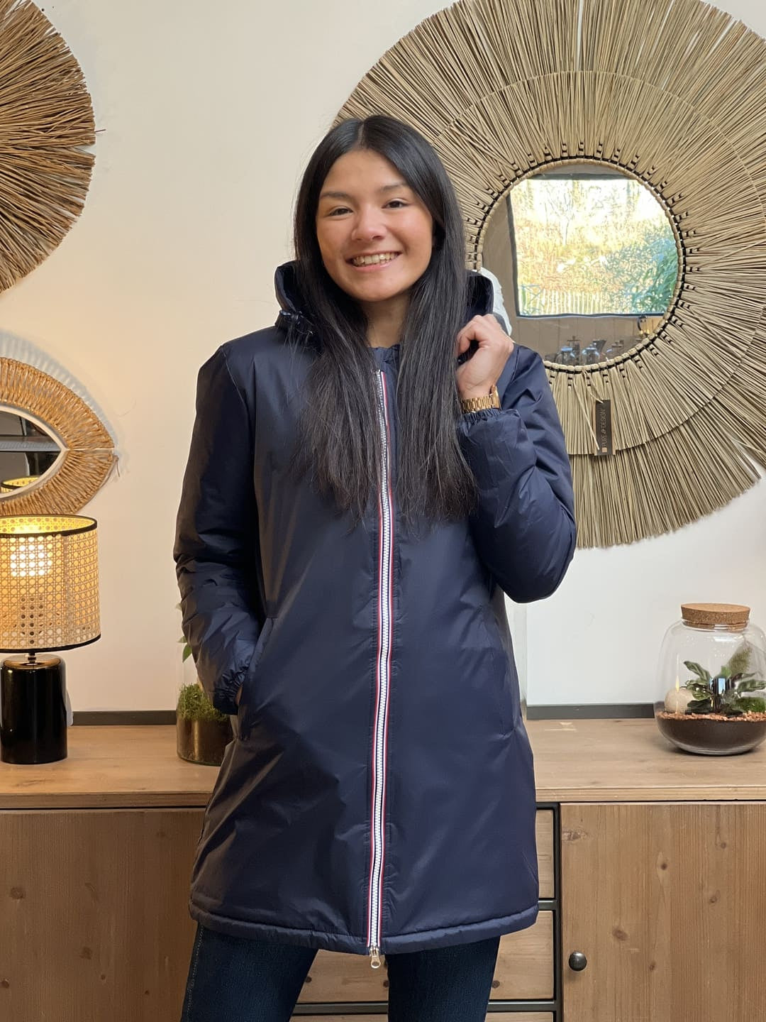 Megumi｜キャメルジップアップバイカージャケット