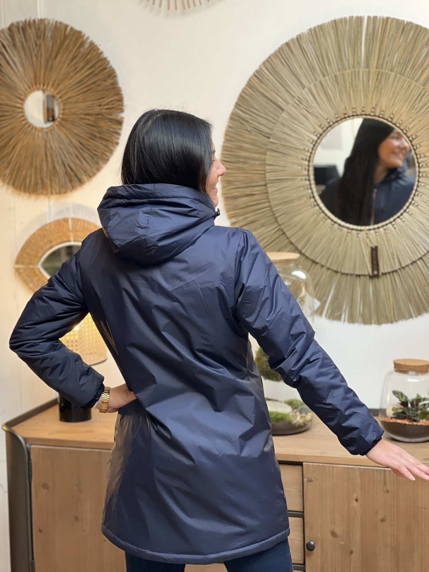 Megumi｜キャメルジップアップバイカージャケット