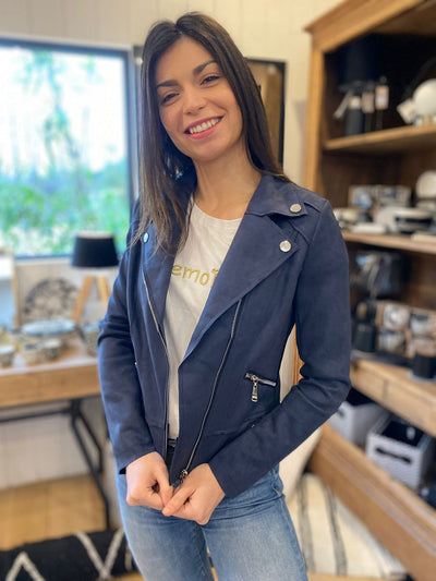 Mayumi｜キャメルジップアップバイカージャケット