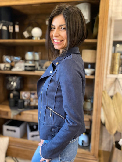 Mayumi｜キャメルジップアップバイカージャケット