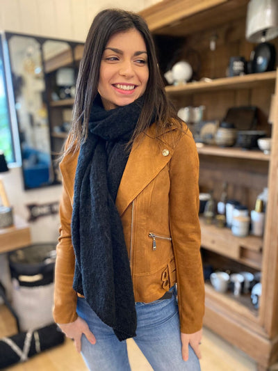 Mayumi｜キャメルジップアップバイカージャケット