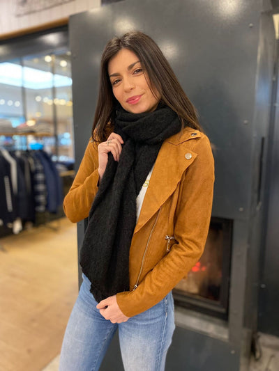 Mayumi｜キャメルジップアップバイカージャケット