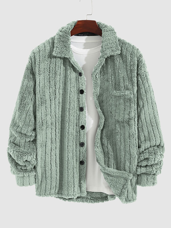 Kunio｜メンズ フリース ボタンアップ ジャケット